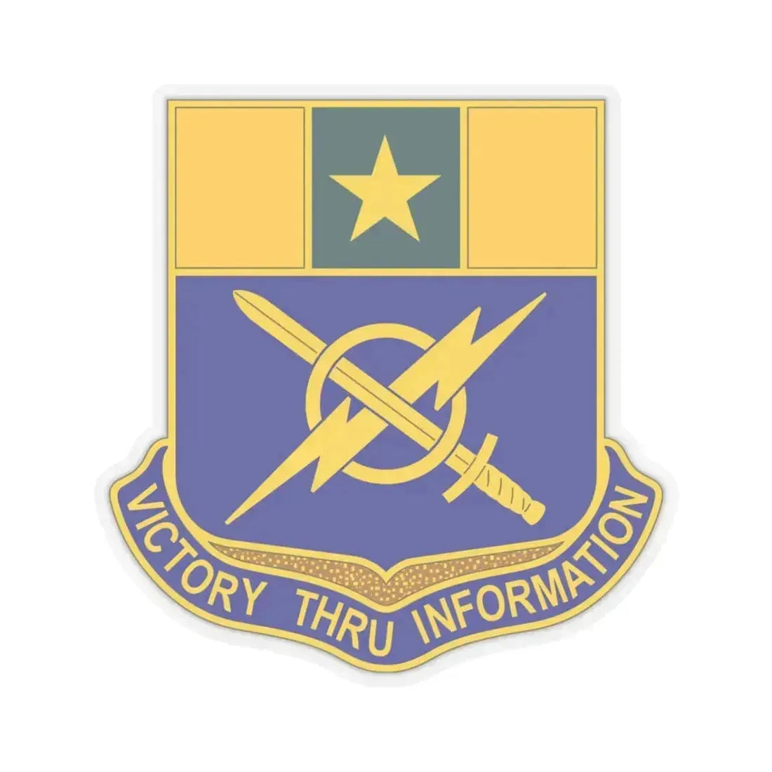 302 Information Operations Battalion (U.S. Army) STICKER Vinyl Kiss-Cut Decal 3 Inch Transparent - The Sticker Space