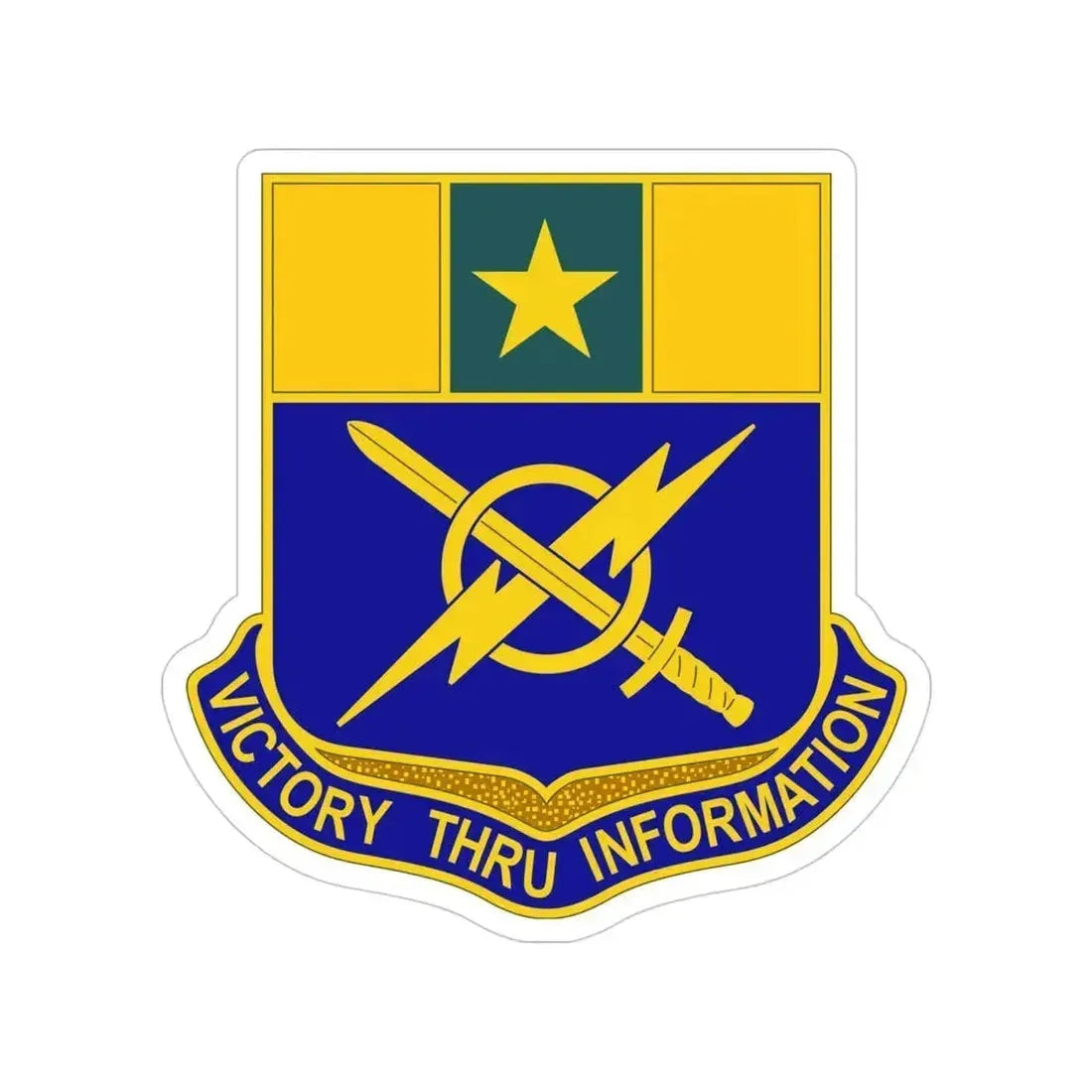 302 Information Operations Battalion (U.S. Army) Transparent STICKER Die-Cut Vinyl Decal 4 Inch - The Sticker Space