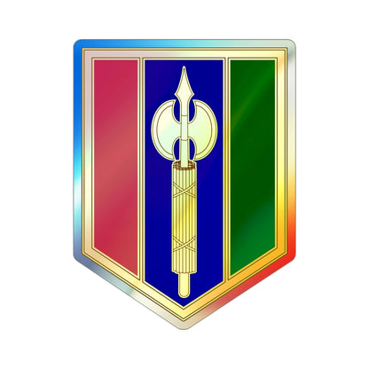 302 Maneuver Enhancement Brigade (U.S. Army) Holographic STICKER Die-Cut Vinyl Decal-3 Inch-The Sticker Space