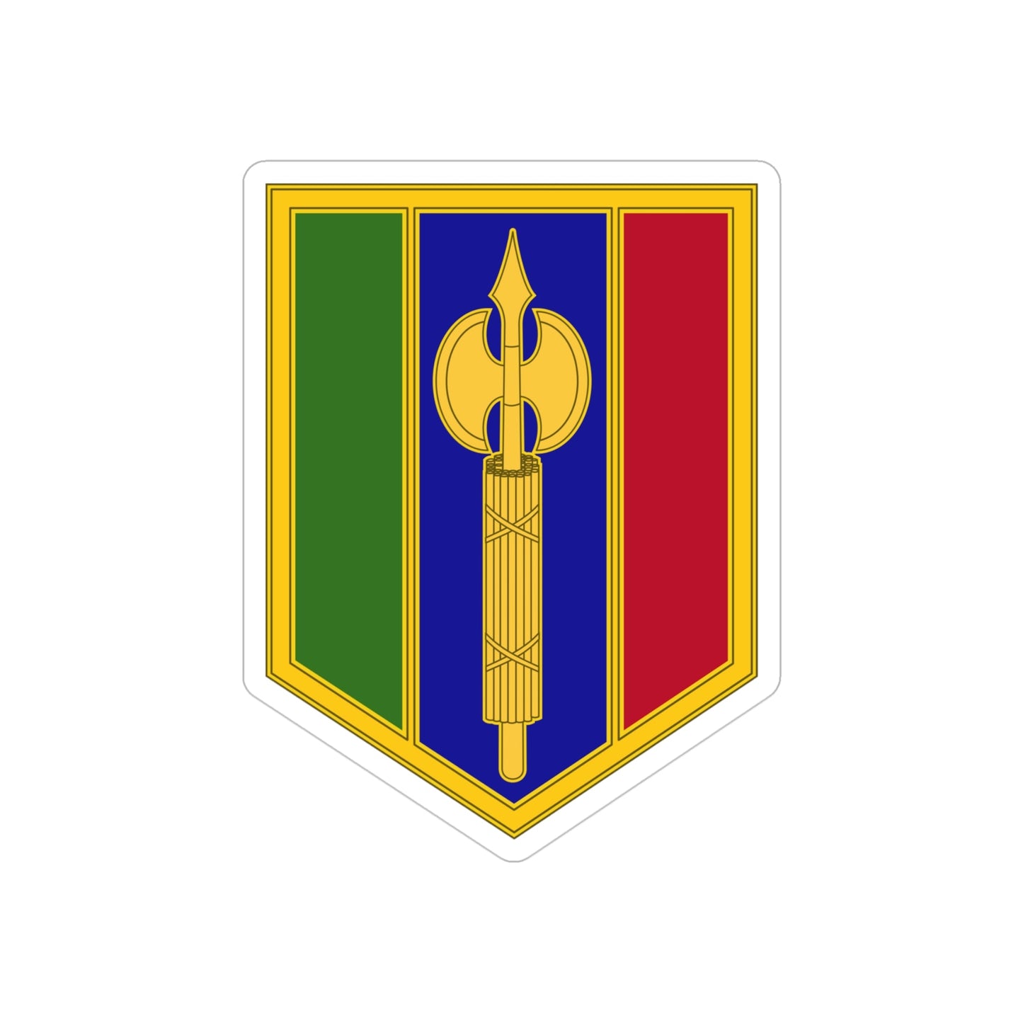 302 Maneuver Enhancement Brigade (U.S. Army) REVERSE PRINT Transparent STICKER-4" × 4"-The Sticker Space