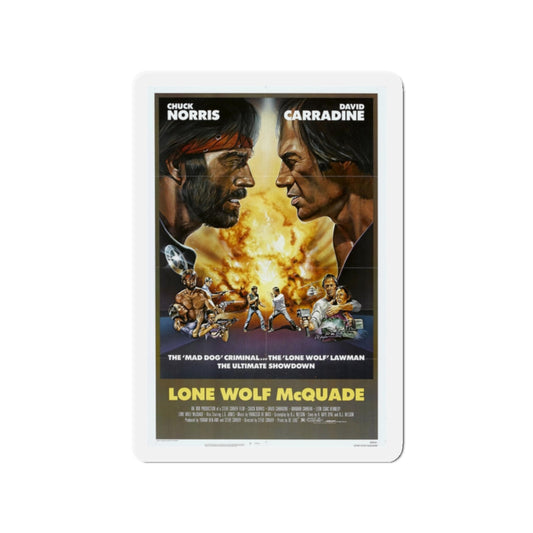 LONE WOLF MCQUADE 1983 Movie Poster - Refrigerator Magnet-2" x 2"-The Sticker Space