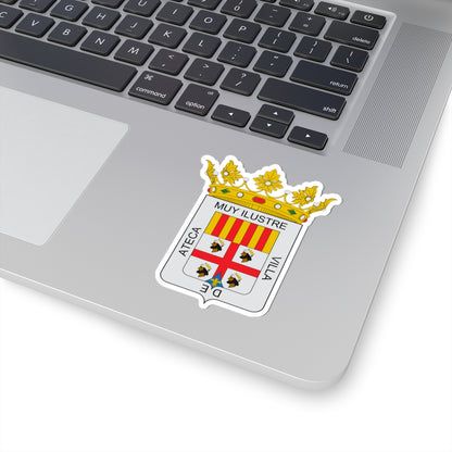 Escudo de Ateca (Spain) (Coat of Arms) STICKER Vinyl Kiss-Cut Decal