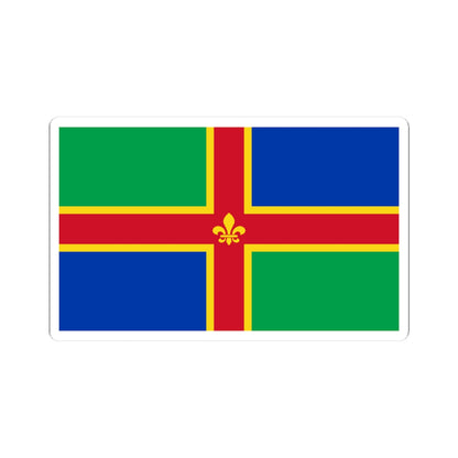 Lincolnshire flag (England) STICKER Vinyl Kiss-Cut Decal