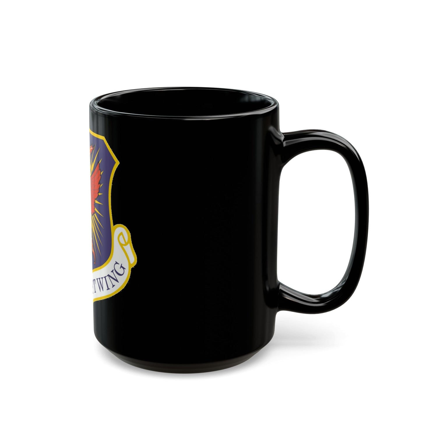 302d Airlift Wing (U.S. Air Force) Black Coffee Mug-The Sticker Space