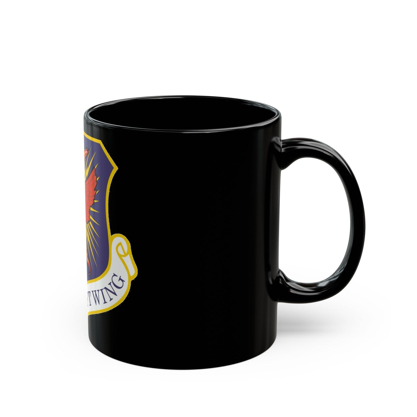 302d Airlift Wing (U.S. Air Force) Black Coffee Mug-The Sticker Space