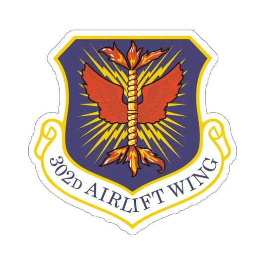 302d Airlift Wing (U.S. Air Force) STICKER Vinyl Die-Cut Decal 6 Inch - The Sticker Space