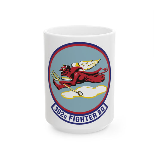 302d Fighter Squadron (U.S. Air Force) White Coffee Mug-15oz-The Sticker Space