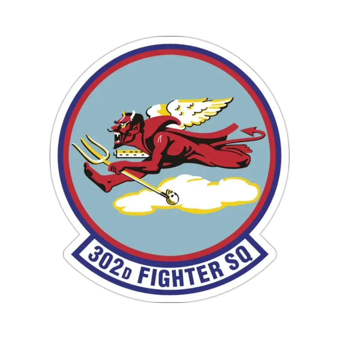 302d Fighter Squadron (U.S. Air Force) STICKER Vinyl Die-Cut Decal 2 Inch - The Sticker Space