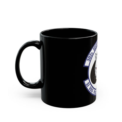 302d Security Forces Squadron (U.S. Air Force) Black Coffee Mug-The Sticker Space