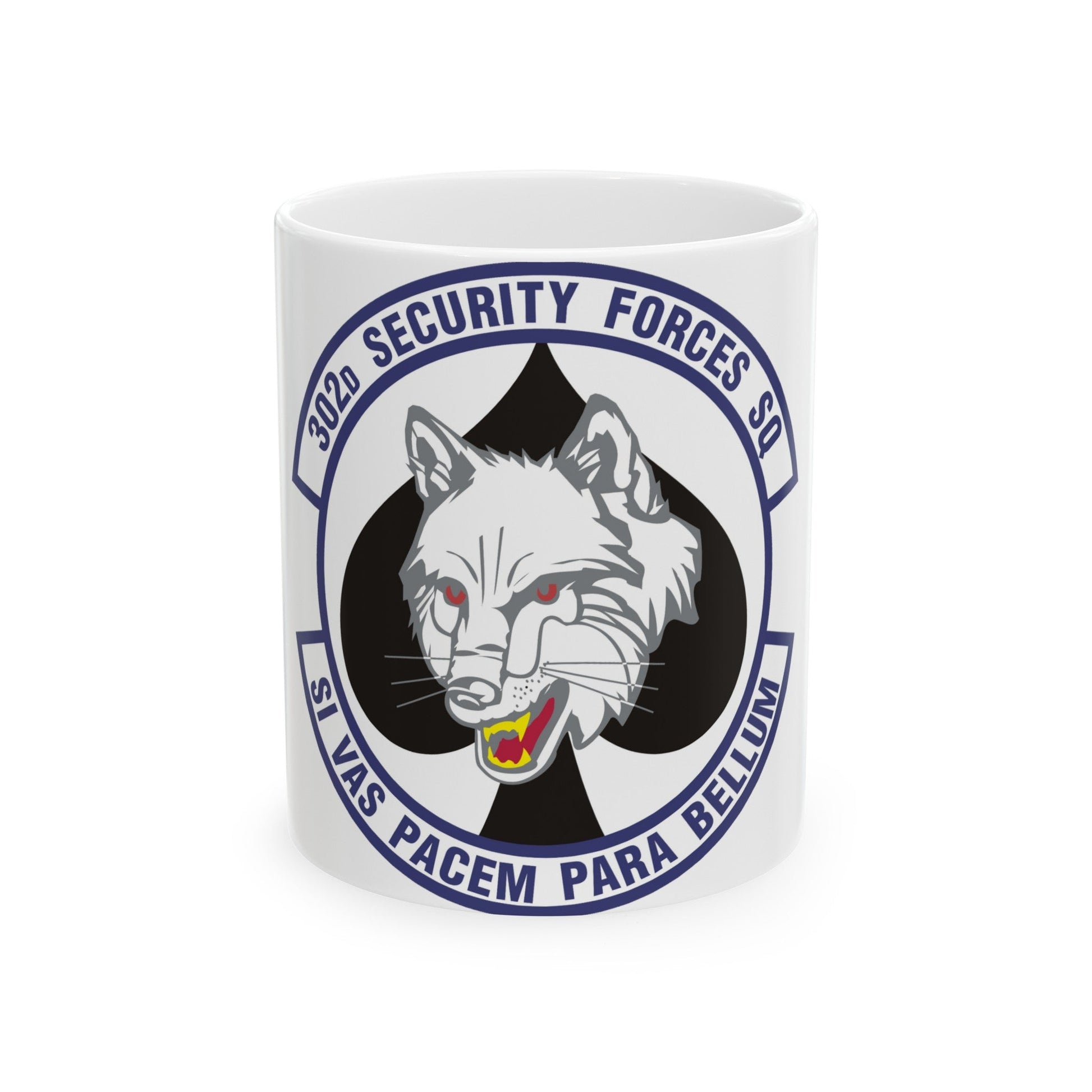 302d Security Forces Squadron (U.S. Air Force) White Coffee Mug-11oz-The Sticker Space