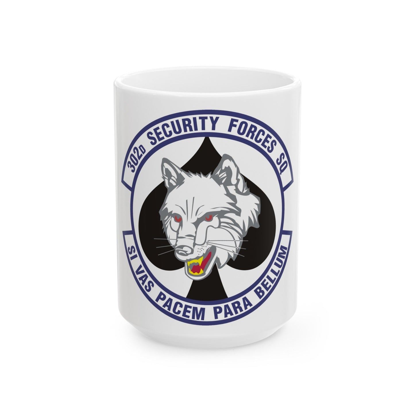 302d Security Forces Squadron (U.S. Air Force) White Coffee Mug-15oz-The Sticker Space