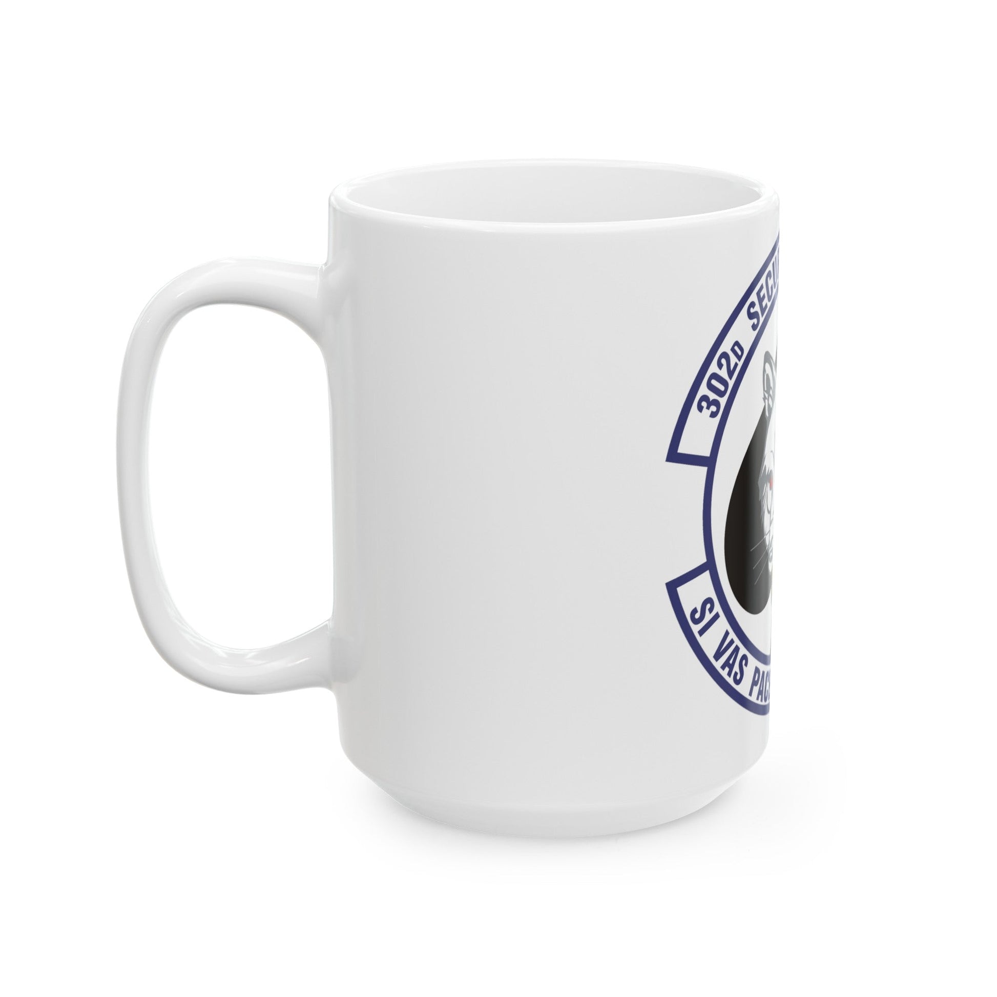 302d Security Forces Squadron (U.S. Air Force) White Coffee Mug-The Sticker Space