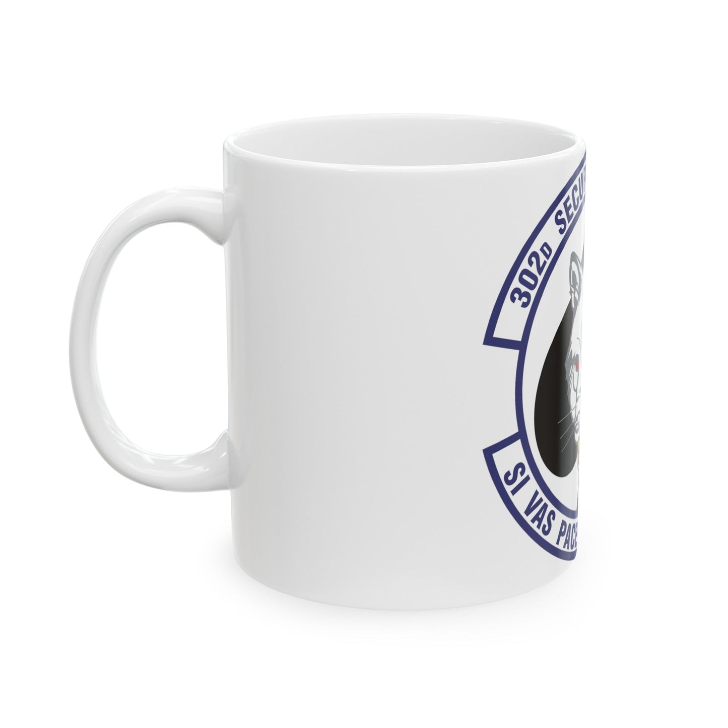 302d Security Forces Squadron (U.S. Air Force) White Coffee Mug-The Sticker Space