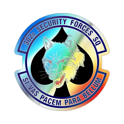 302d Security Forces Squadron (U.S. Air Force) Holographic STICKER Die-Cut Vinyl Decal - The Sticker Space