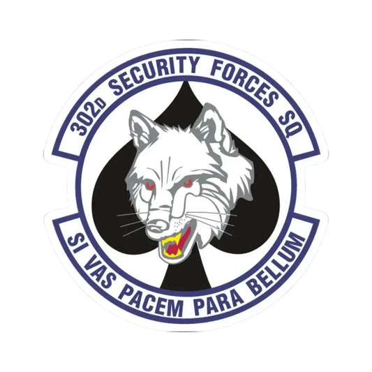 302d Security Forces Squadron (U.S. Air Force) STICKER Vinyl Kiss-Cut Decal 2 Inch White - The Sticker Space