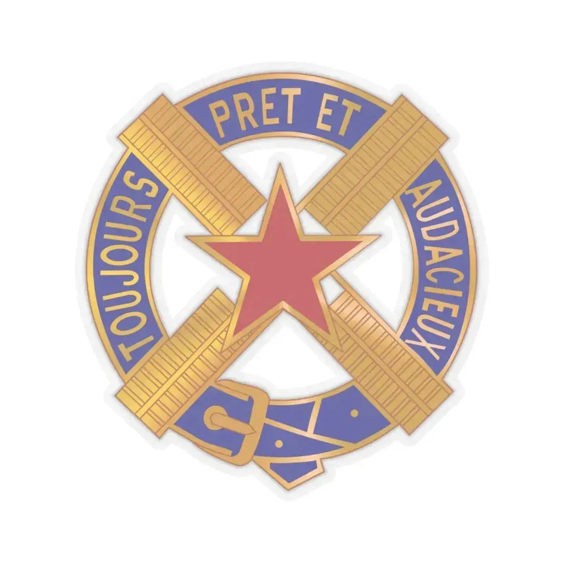 303 Cavalry Regiment USAR (U.S. Army) STICKER Vinyl Kiss-Cut Decal 4 Inch Transparent - The Sticker Space