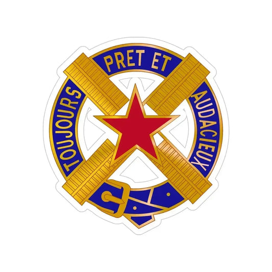 303 Cavalry Regiment USAR (U.S. Army) Transparent STICKER Die-Cut Vinyl Decal 6 Inch - The Sticker Space