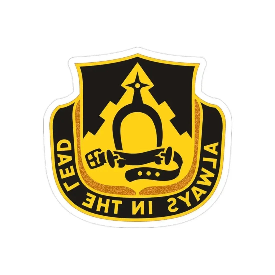 303 Cavalry Regiment WAARNG (U.S. Army) REVERSE PRINT Transparent Die-Cut STICKER 2 Inch Die-Cut Transparent - The Sticker Space