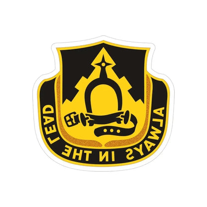 303 Cavalry Regiment WAARNG (U.S. Army) REVERSE PRINT Transparent Die-Cut STICKER 3 Inch Die-Cut Transparent - The Sticker Space