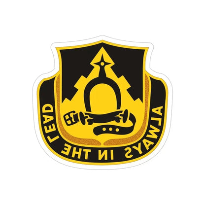 303 Cavalry Regiment WAARNG (U.S. Army) REVERSE PRINT Transparent Die-Cut STICKER 6 Inch Die-Cut Transparent - The Sticker Space