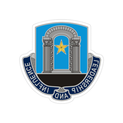 303 Information Operations Battalion (U.S. Army) REVERSE PRINT Transparent STICKER-4" × 4"-The Sticker Space