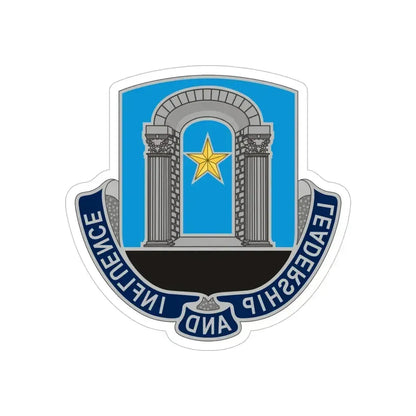 303 Information Operations Battalion (U.S. Army) REVERSE PRINT Transparent Die-Cut STICKER 5 Inch Die-Cut Transparent - The Sticker Space
