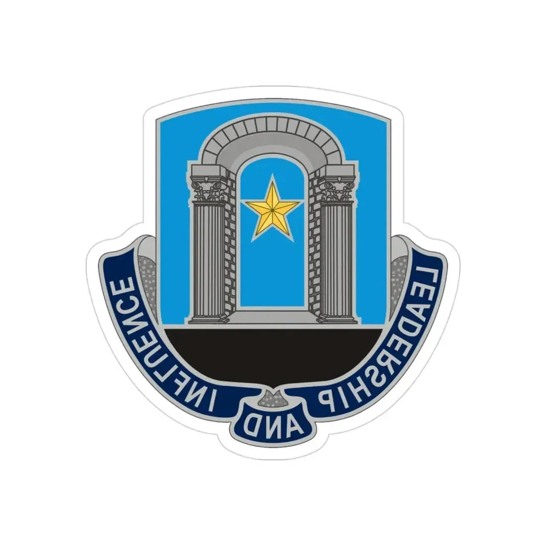 303 Information Operations Battalion (U.S. Army) REVERSE PRINT Transparent Die-Cut STICKER - The Sticker Space