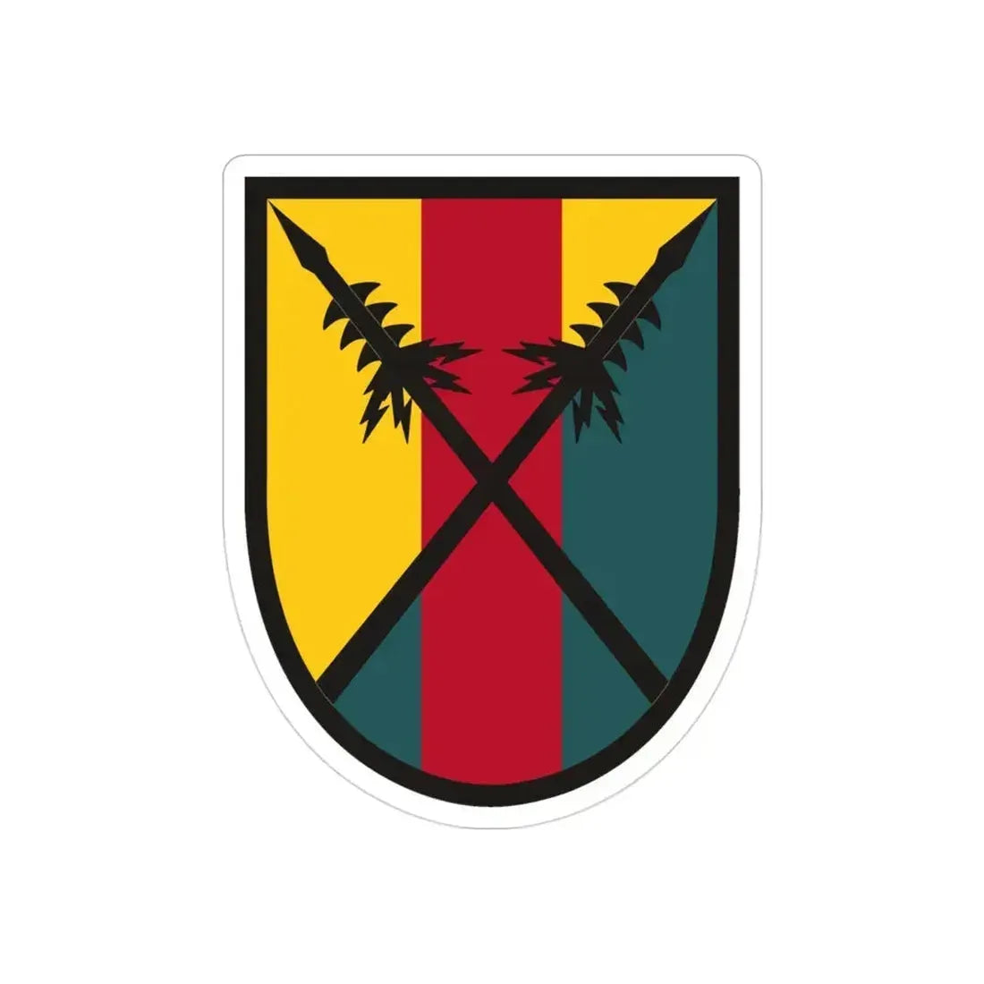 303 Maneuver Enhancement Brigade (U.S. Army) REVERSE PRINT Transparent Die-Cut STICKER 3 Inch Die-Cut Transparent - The Sticker Space