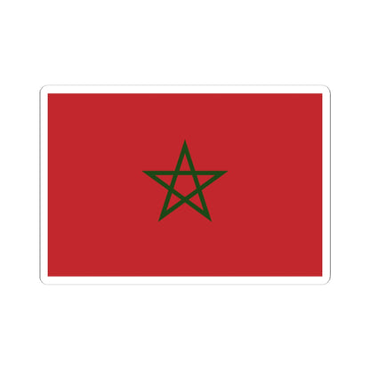 Flag of Morocco palm leaf (Morocco) STICKER Vinyl Kiss-Cut Decal