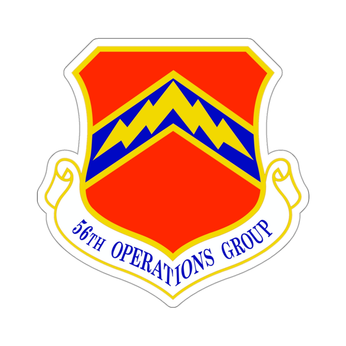 56th Operations Group (U.S. Air Force) STICKER Vinyl Kiss-Cut Decal-3 Inch-White-The Sticker Space