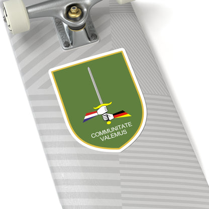 1 GE-NL Corps (Germany) (Coat of Arms) STICKER Vinyl Kiss-Cut Decal