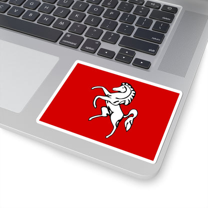 Flag of Kent (England) STICKER Vinyl Kiss-Cut Decal
