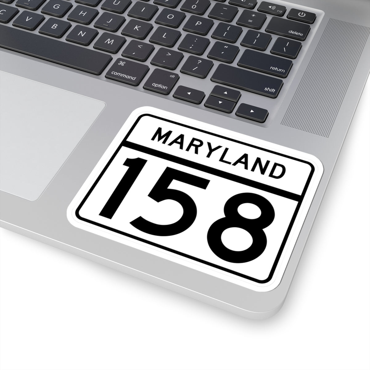 MD Route 158 (Maryland) (Road Sign) STICKER Vinyl Kiss-Cut Decal