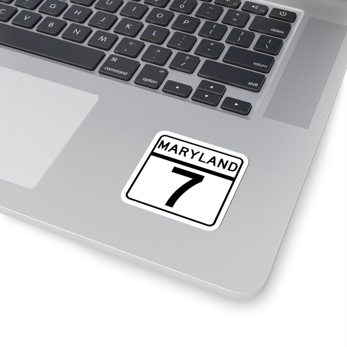 MD Route 7 (Maryland) (Road Sign) STICKER Vinyl Kiss-Cut Decal