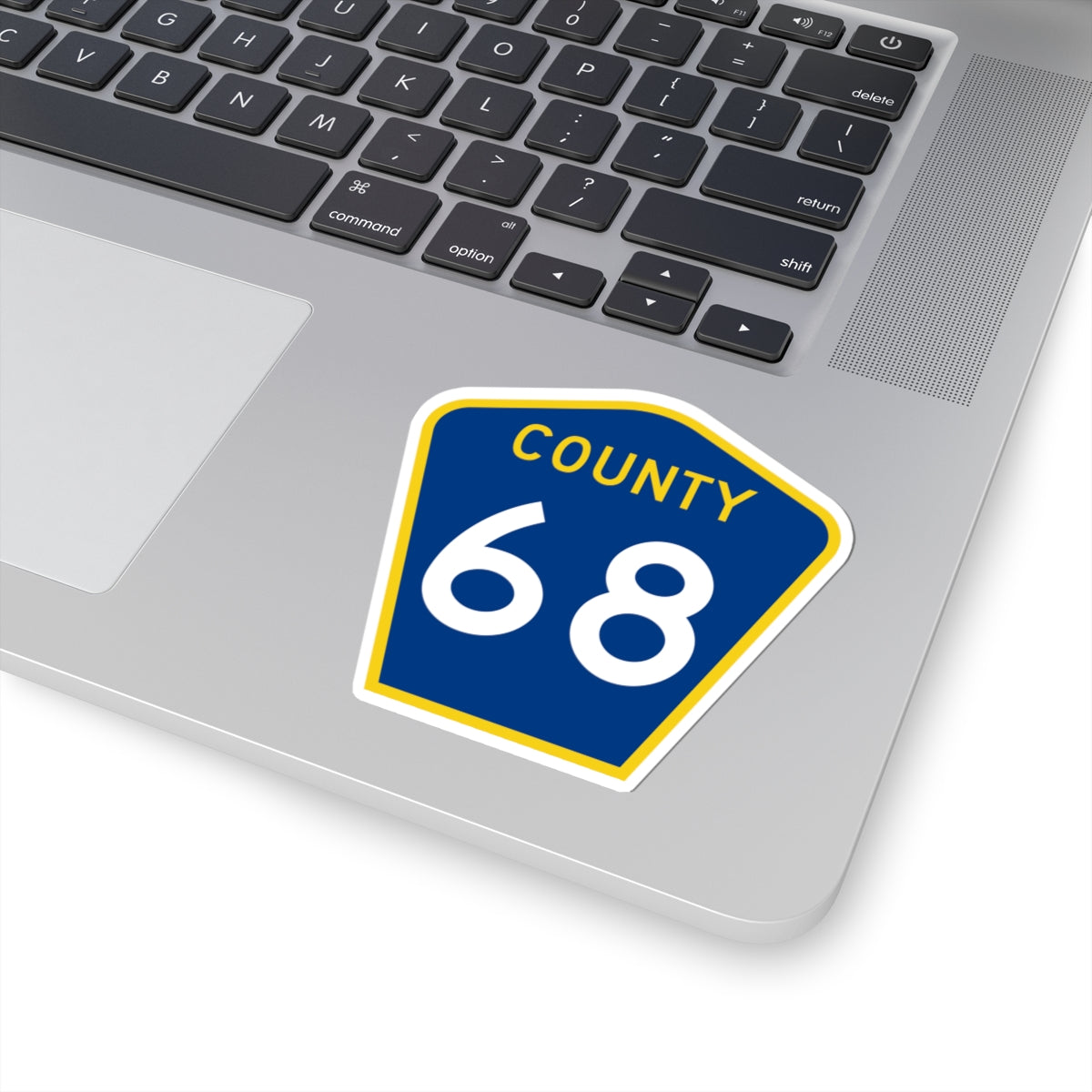 County 68 MN (Minnesota) (Road Sign) STICKER Vinyl Kiss-Cut Decal