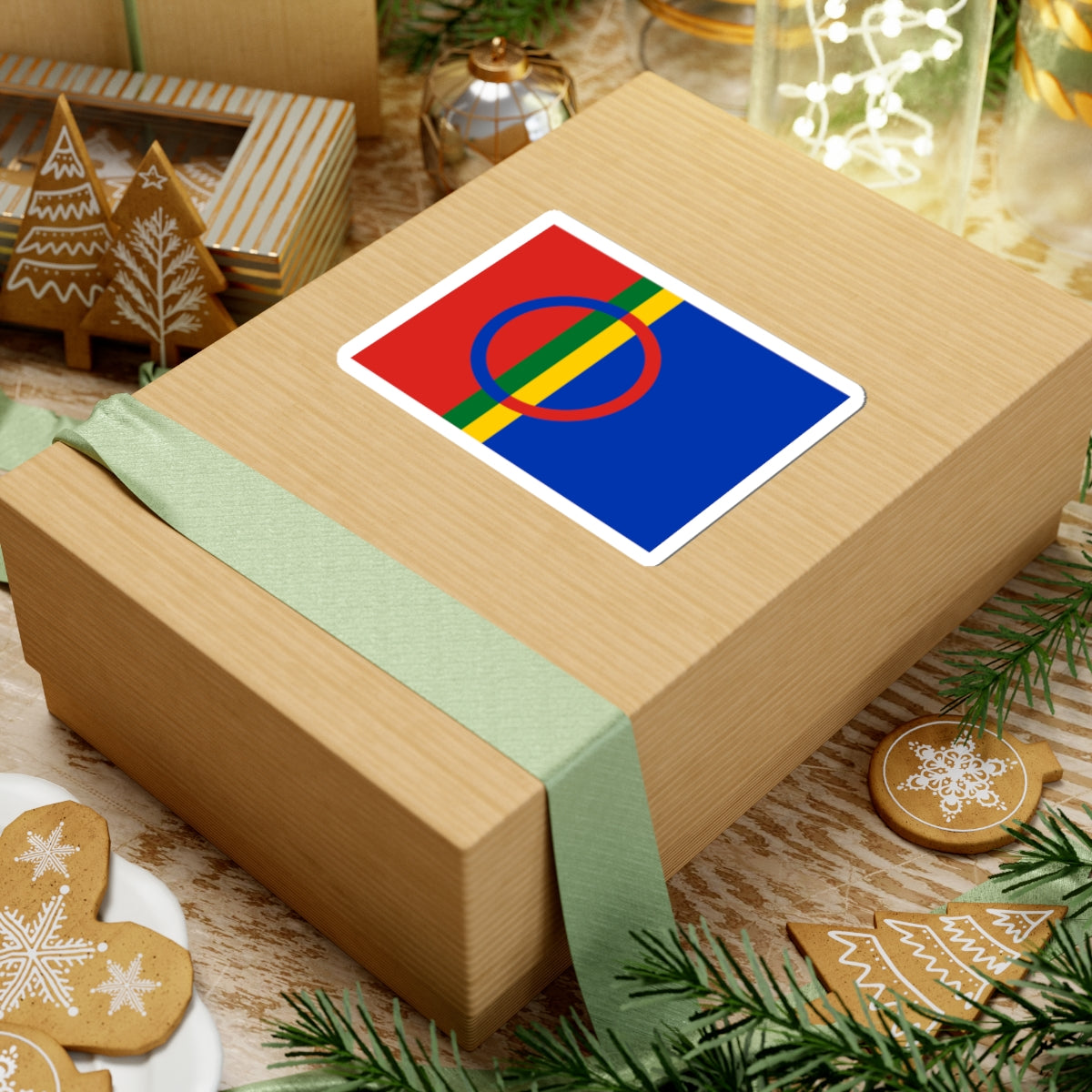 Sami flag (Sweden) STICKER Vinyl Kiss-Cut Decal