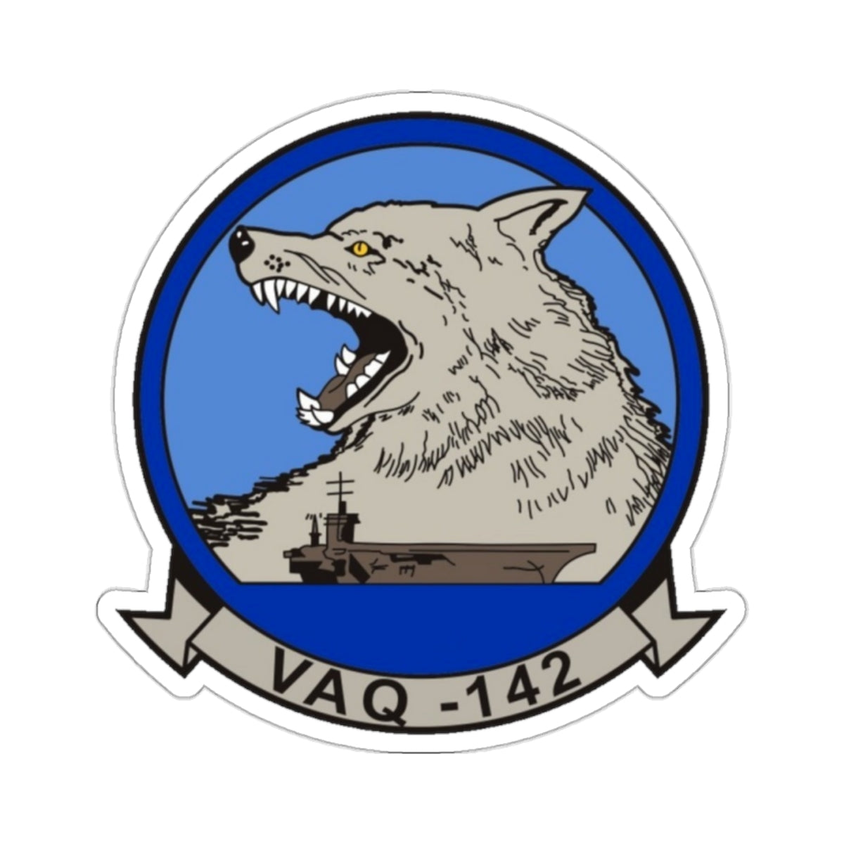 VAQ 142 (U.S. Navy) STICKER Vinyl Kiss-Cut Decal