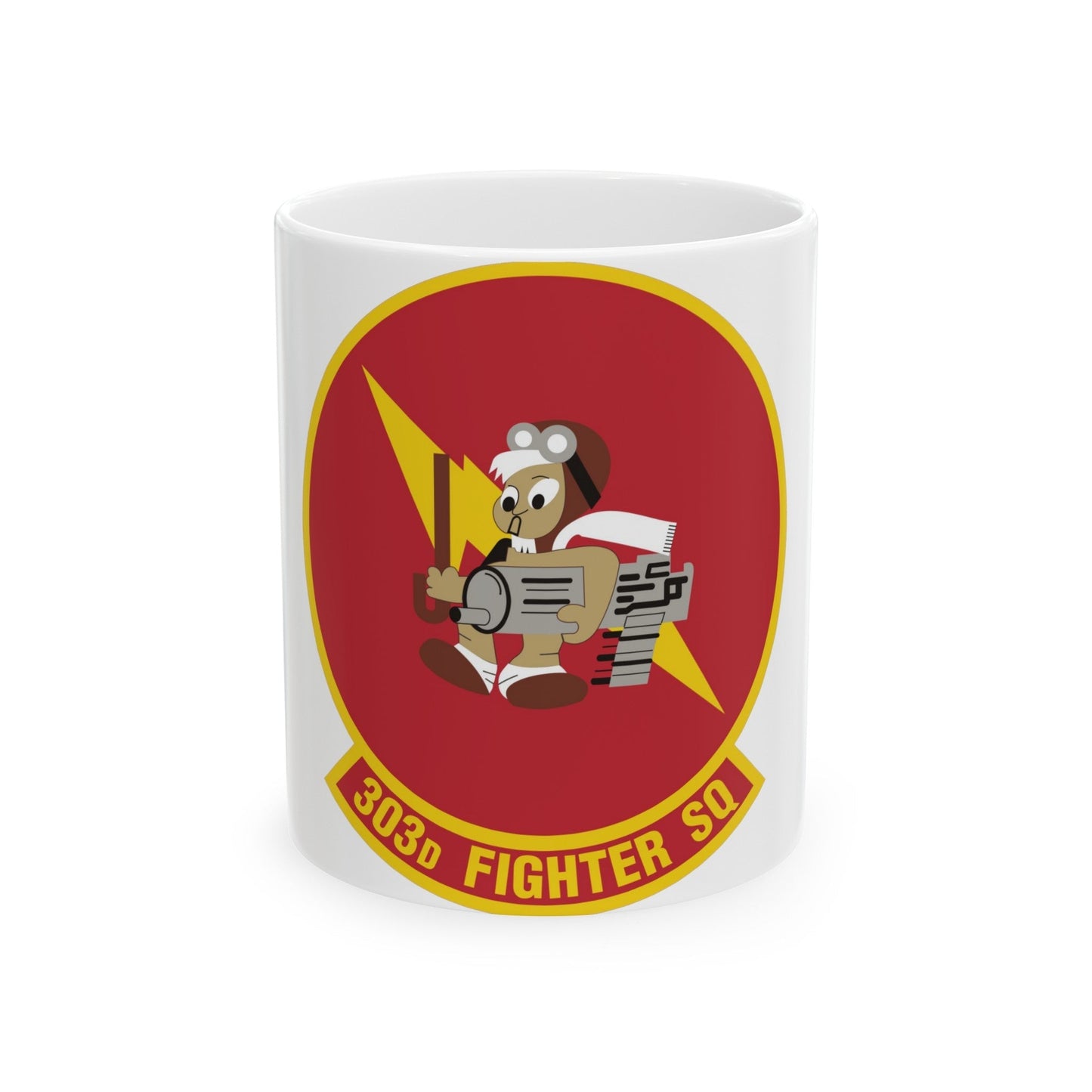 303d Fighter Squadron (U.S. Air Force) White Coffee Mug-11oz-The Sticker Space