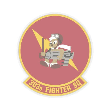 303d Fighter Squadron (U.S. Air Force) STICKER Vinyl Kiss-Cut Decal 2 Inch Transparent - The Sticker Space