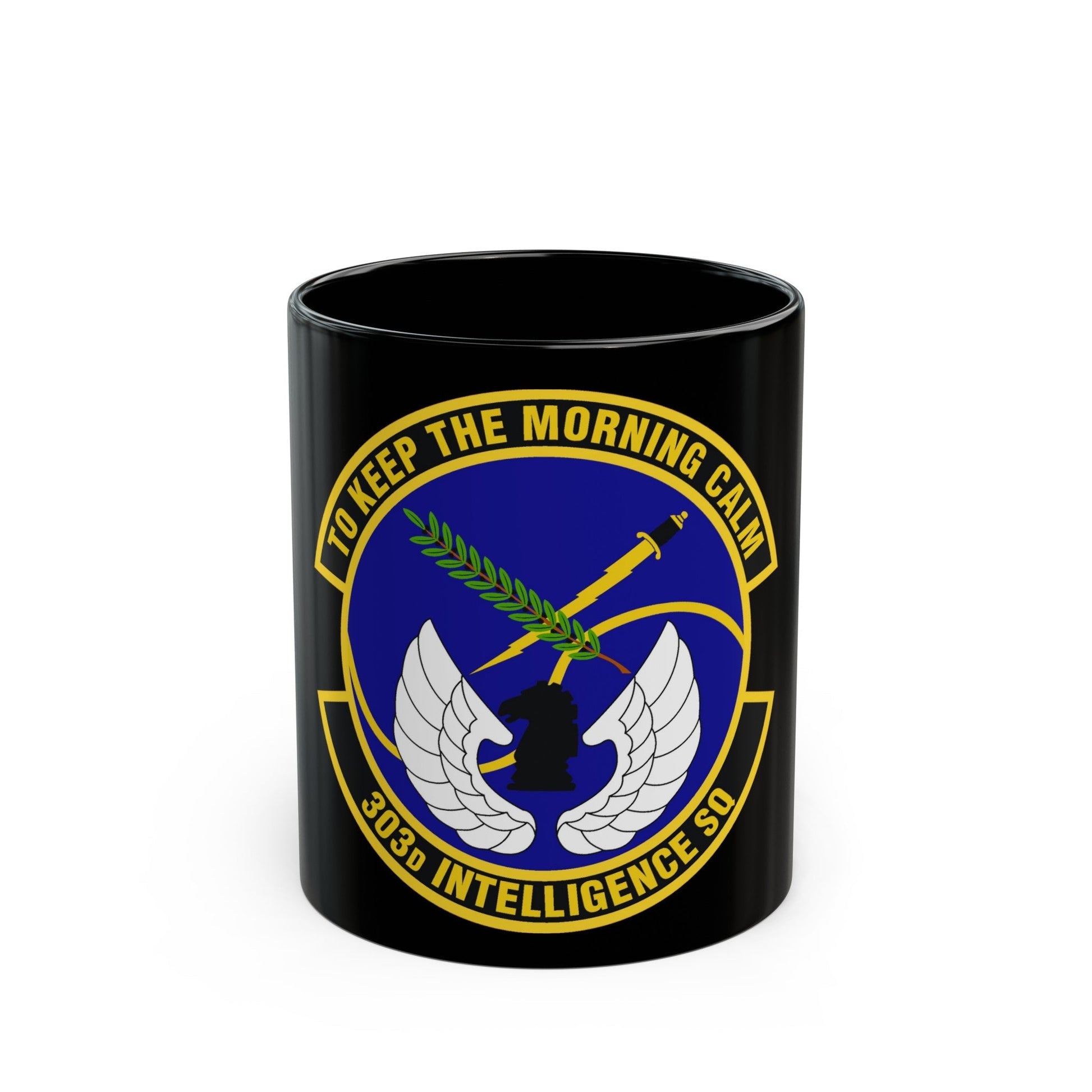 303d Intelligence Squadron (U.S. Air Force) Black Coffee Mug-11oz-The Sticker Space