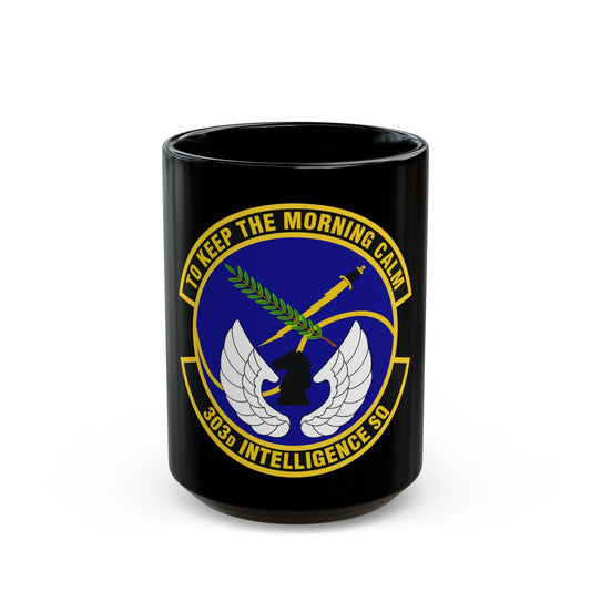 303d Intelligence Squadron (U.S. Air Force) Black Coffee Mug-15oz-The Sticker Space