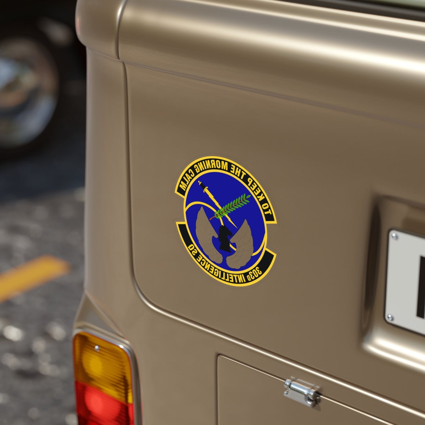 303d Intelligence Squadron (U.S. Air Force) REVERSE PRINT Transparent STICKER-The Sticker Space