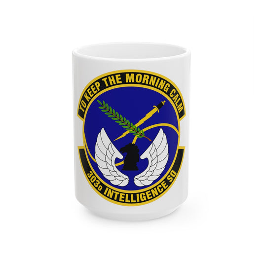 303d Intelligence Squadron (U.S. Air Force) White Coffee Mug-15oz-The Sticker Space