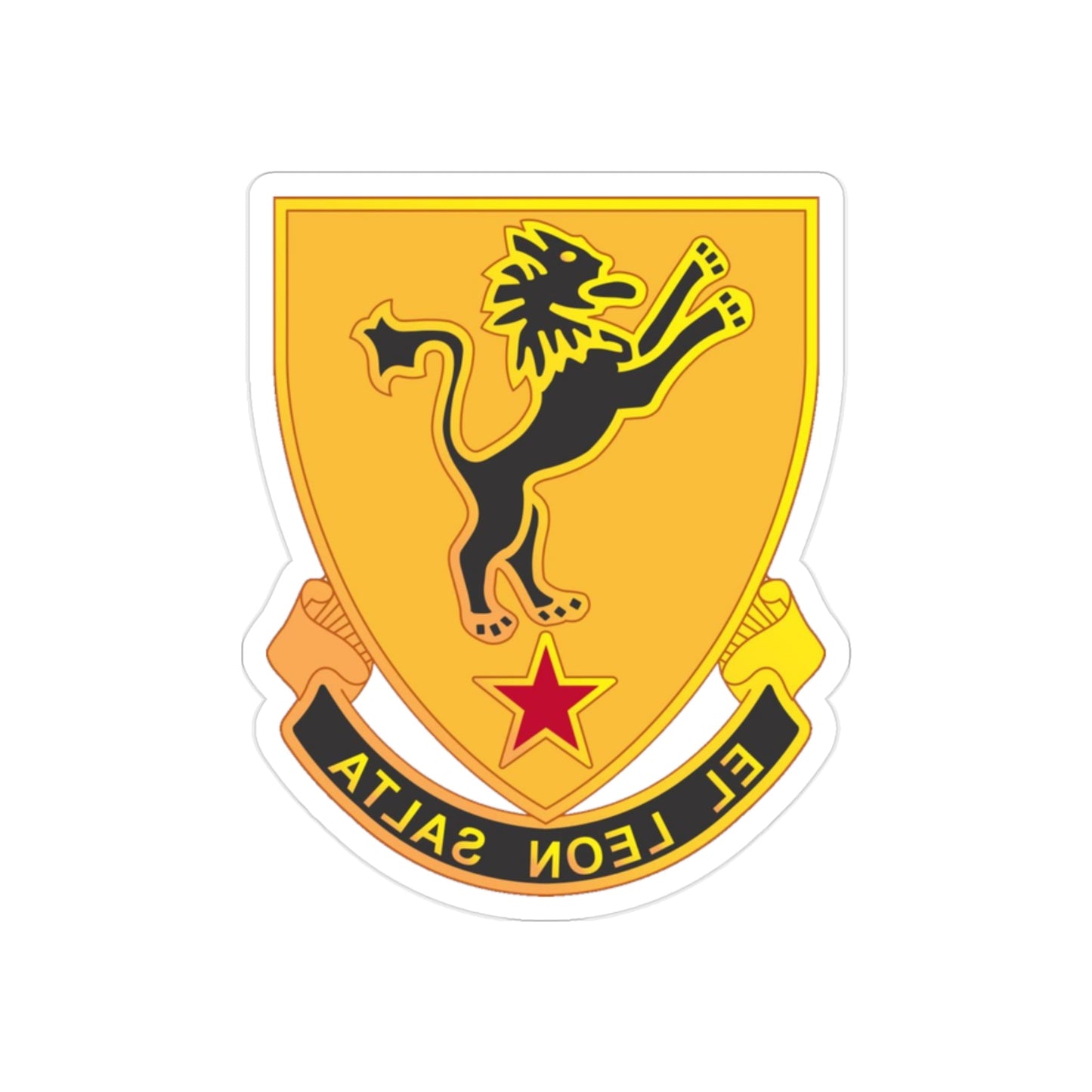 304 Cavalry Regiment (U.S. Army) REVERSE PRINT Transparent STICKER-2" × 2"-The Sticker Space