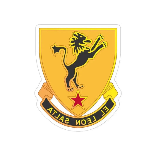 304 Cavalry Regiment (U.S. Army) REVERSE PRINT Transparent Die-Cut STICKER 6 Inch Die-Cut Transparent - The Sticker Space