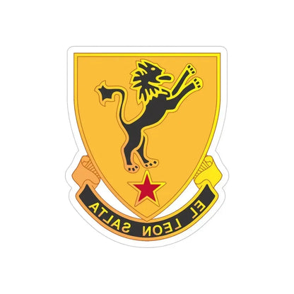 304 Cavalry Regiment (U.S. Army) REVERSE PRINT Transparent Die-Cut STICKER - The Sticker Space
