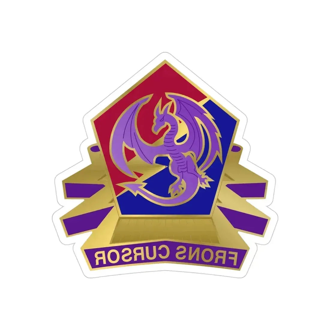 304 Information Operations Battalion (U.S. Army) REVERSE PRINT Transparent Die-Cut STICKER - The Sticker Space