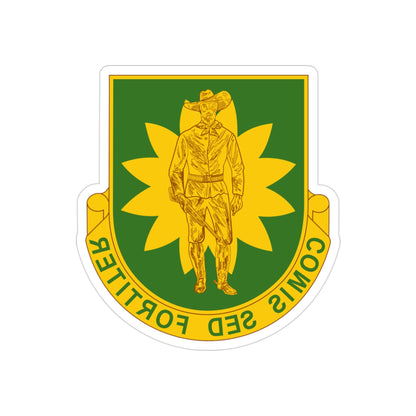 304 Military Police Battalion (U.S. Army) REVERSE PRINT Transparent STICKER-3" × 3"-The Sticker Space