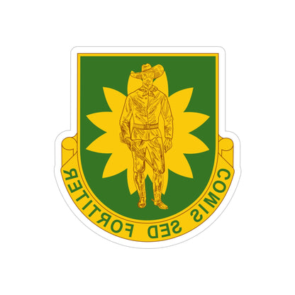 304 Military Police Battalion (U.S. Army) REVERSE PRINT Transparent STICKER-5" × 5"-The Sticker Space