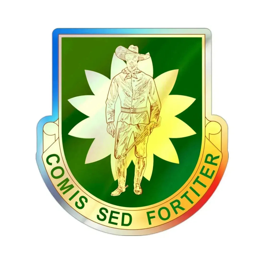 304 Military Police Battalion (U.S. Army) Holographic STICKER Die-Cut Vinyl Decal 2 Inch Holographic - The Sticker Space